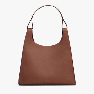 Cuyana Dark Chestnut Oversized Double Loop Bag